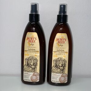 🐾2 Burt's Bees,Care Plus Hydrating Waterless Shampoo for Dogs with Coconut Oil